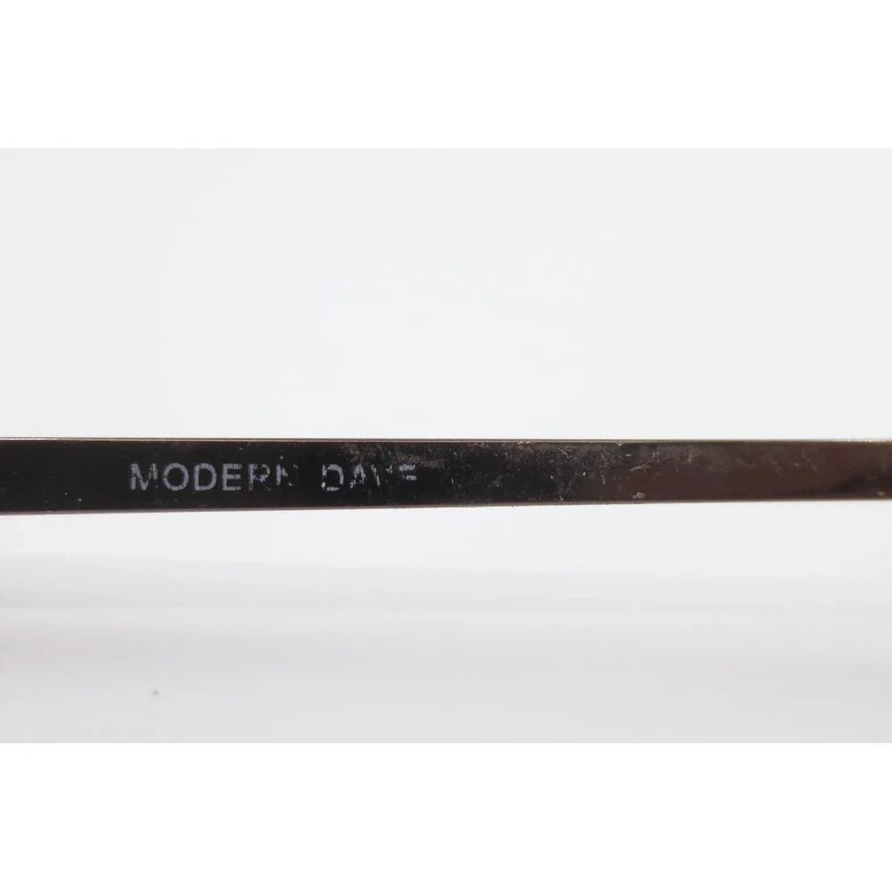 Modern Dave Eyeglasses Brown Oval Metal Frames 53-18-145 Full Rim Eyewear